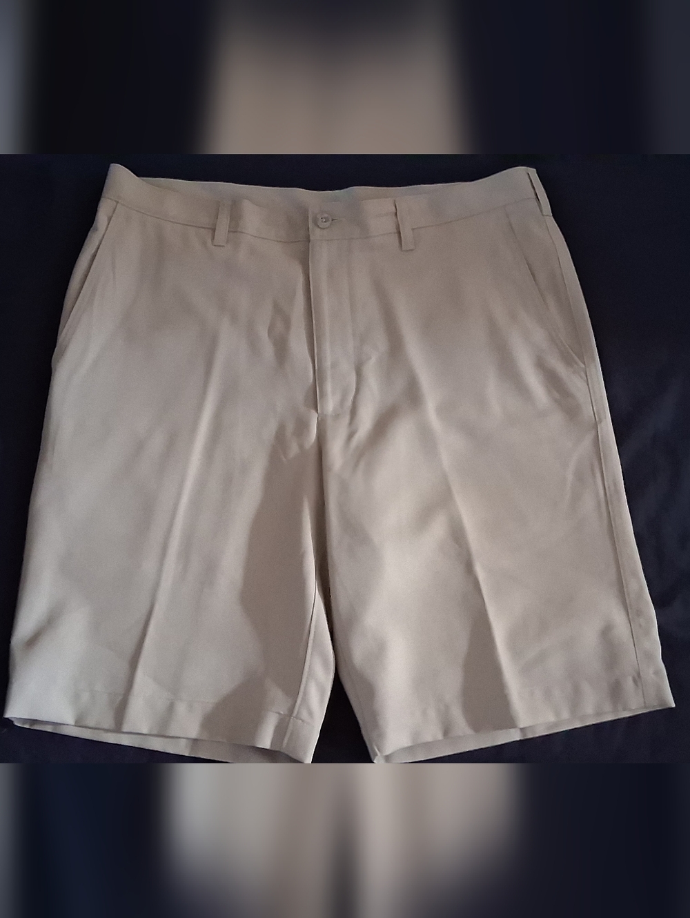 PGA Tour Men's Flat-Front Tan Golf Shorts